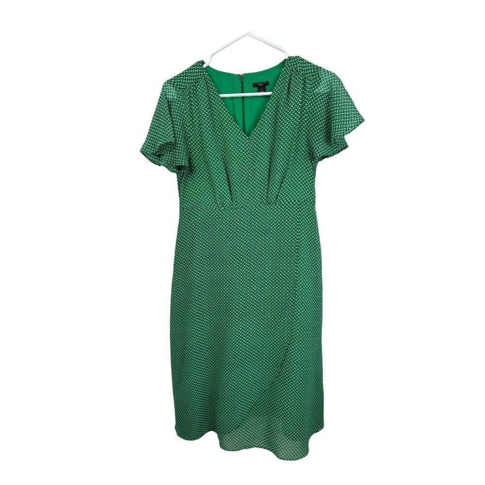 Ann Taylor green midi dress, 2p